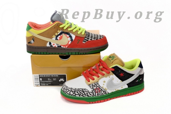 Top Version Nike Dunk Low What the Dunk Colorful Pigeon 318403-141 - Image 7