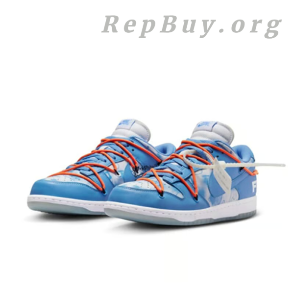 Top Version Nike Dunk LowOff-White Futura UNC DD0856-403 - 图片 3