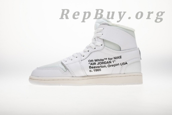 Top Version Nike Jordan 1 Retro High Off-White White AQ0818-100 - Image 3