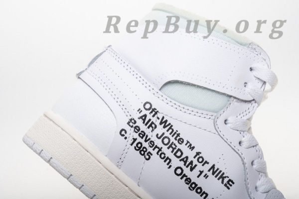 Top Version Nike Jordan 1 Retro High Off-White White AQ0818-100 - Image 21