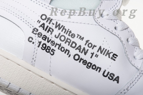 Top Version Nike Jordan 1 Retro High Off-White White AQ0818-100 - Image 23