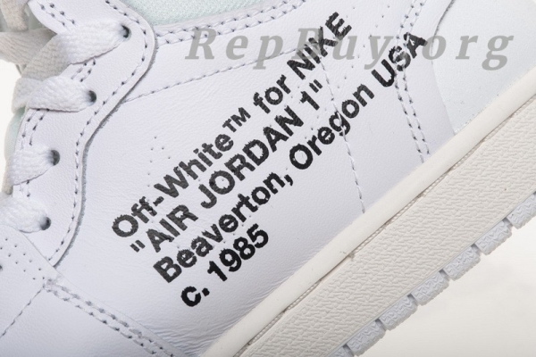 Top Version Nike Jordan 1 Retro High Off-White White AQ0818-100 - Image 24