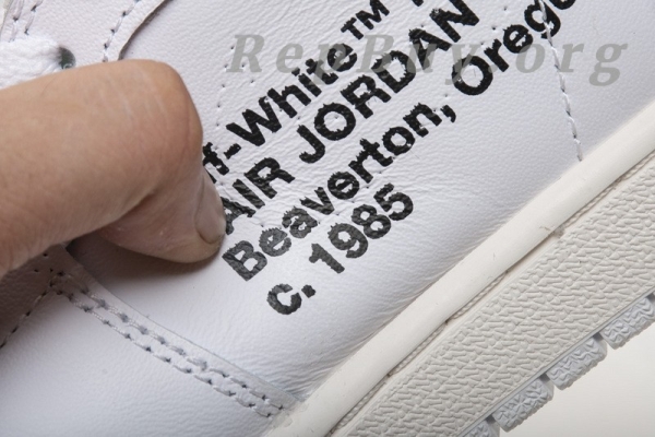 Top Version Nike Jordan 1 Retro High Off-White White AQ0818-100 - Image 25
