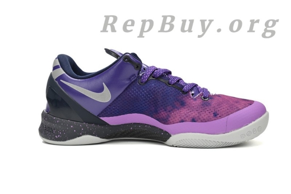 Top Version Nike Kobe 8 Playoffs Purple Platinum 555035-500 - 图片 3