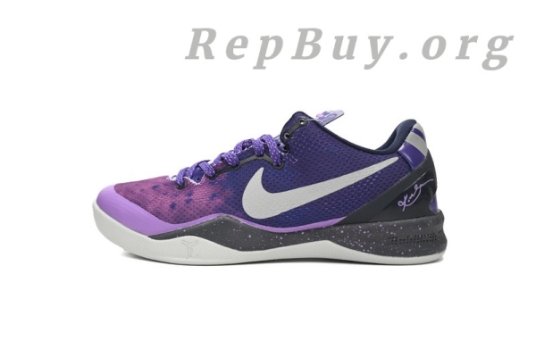 Top Version Nike Kobe 8 Playoffs Purple Platinum 555035-500 - 图片 2