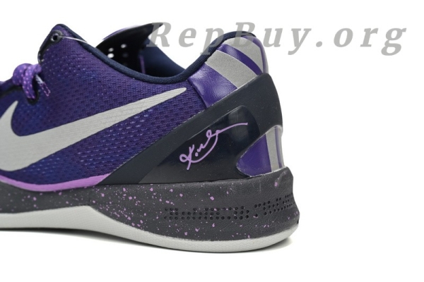 Top Version Nike Kobe 8 Playoffs Purple Platinum 555035-500 - 图片 6