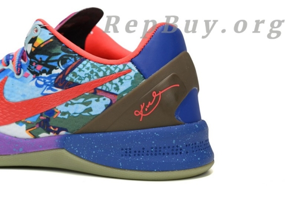 Top Version Nike Kobe 8 What the Kobe, WTK 635438-800, high quality replica Kobe shoes, best Kobe 8 WTK rep sneakers, premium copy Nike Kobe 8, perfect clone basketball shoes, 1:1 replica Kobe 8 What the