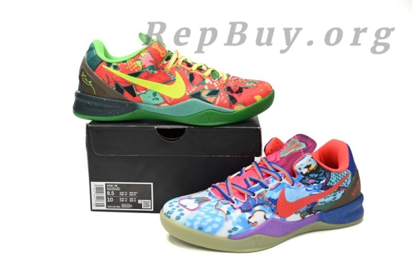 Top Version Nike Kobe 8 What the Kobe, WTK 635438-800, high quality replica Kobe shoes, best Kobe 8 WTK rep sneakers, premium copy Nike Kobe 8, perfect clone basketball shoes, 1:1 replica Kobe 8 What the