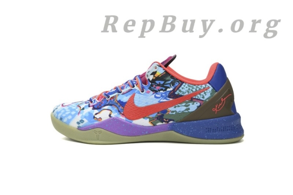 Top Version Nike Kobe 8 What the Kobe, WTK 635438-800, high quality replica Kobe shoes, best Kobe 8 WTK rep sneakers, premium copy Nike Kobe 8, perfect clone basketball shoes, 1:1 replica Kobe 8 What the