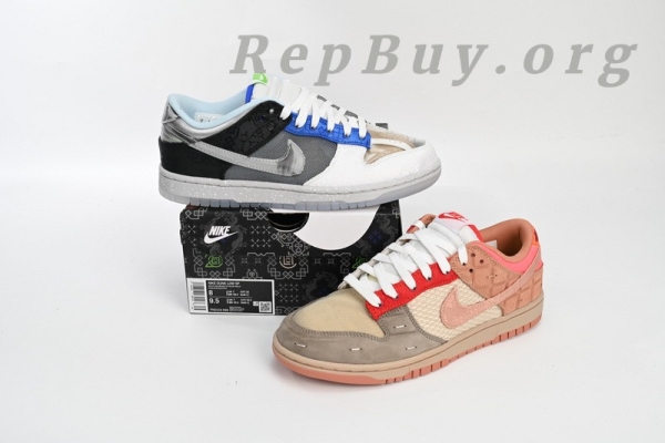 Top Version Nike Dunk Low SP What The CLOT FN0316-999 - Image 14