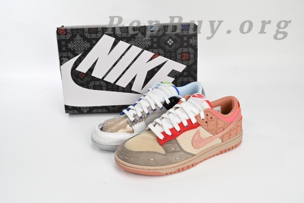 Top Version Nike Dunk Low SP What The CLOT FN0316-999 - Image 15
