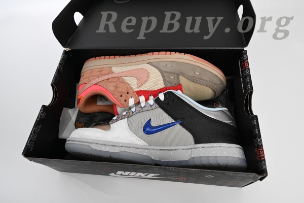 Top Version Nike Dunk Low SP What The CLOT FN0316-999 - Image 16