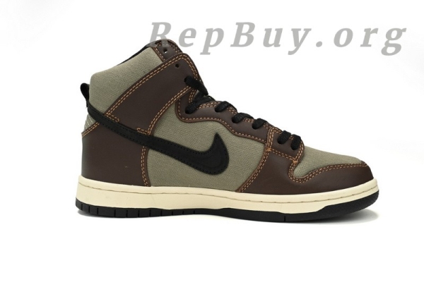 Top Version Nike SB Dunk High Baroque Brown BQ6862-201 - 图片 3