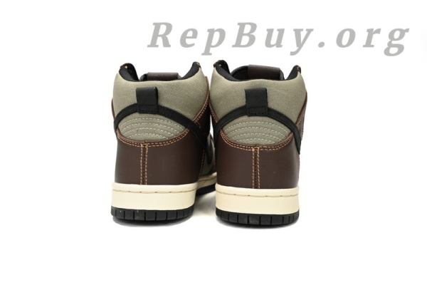 Top Version Nike SB Dunk High Baroque Brown BQ6862-201 - 图片 4