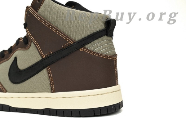 Top Version Nike SB Dunk High Baroque Brown BQ6862-201 - 图片 6