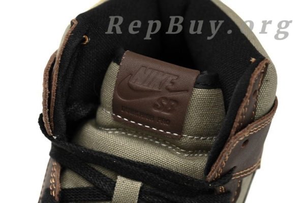 Top Version Nike SB Dunk High Baroque Brown BQ6862-201 - 图片 8