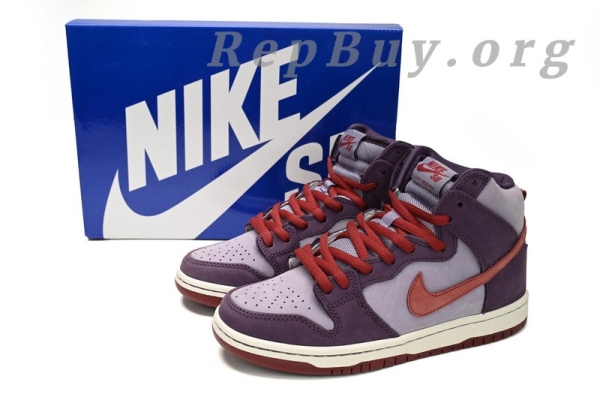 Top Version Nike SB Dunk High Daybreak Plum 313171-500 - 图片 14
