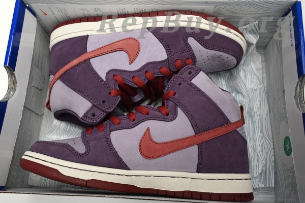 Top Version Nike SB Dunk High Daybreak Plum 313171-500 - 图片 15