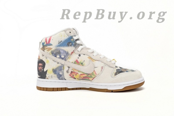 Top Version Nike SB Dunk High Supreme Rammellzee FD8779-100 - 图片 3