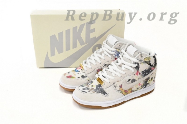 Top Version Nike SB Dunk High Supreme Rammellzee FD8779-100 - 图片 14