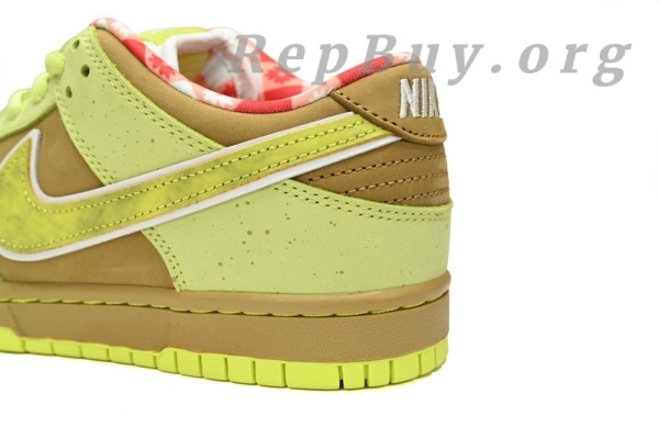 Top Version Nike SB Dunk Low Concepts Fluorescent Yellow Lobster BV1310-566, high quality replica Nike SB Dunk, best copy Nike shoes, 1:1 replica sneakers, premium fake Nike Dunk Low, flawless replica lobster sneakers, perfect clone Nike SB Dunk Low, AAA quality replica shoes, exact copy Concepts Fluorescent Yellow Lobster, top-tier fake Nike sneakers