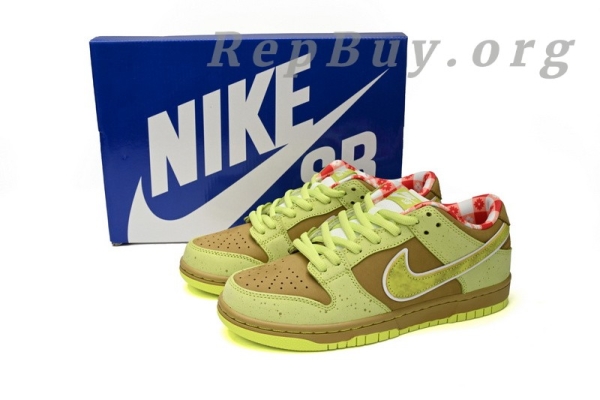 Top Version Nike SB Dunk Low Concepts Fluorescent Yellow Lobster BV1310-566, high quality replica Nike SB Dunk, best copy Nike shoes, 1:1 replica sneakers, premium fake Nike Dunk Low, flawless replica lobster sneakers, perfect clone Nike SB Dunk Low, AAA quality replica shoes, exact copy Concepts Fluorescent Yellow Lobster, top-tier fake Nike sneakers