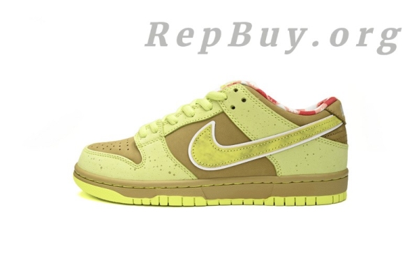 Top Version Nike SB Dunk Low Concepts Fluorescent Yellow Lobster BV1310-566, high quality replica Nike SB Dunk, best copy Nike shoes, 1:1 replica sneakers, premium fake Nike Dunk Low, flawless replica lobster sneakers, perfect clone Nike SB Dunk Low, AAA quality replica shoes, exact copy Concepts Fluorescent Yellow Lobster, top-tier fake Nike sneakers