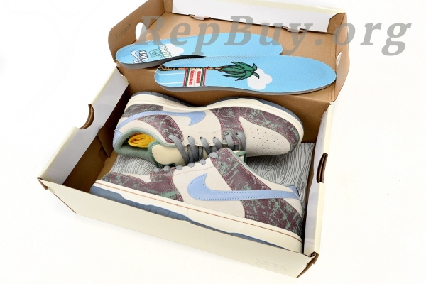 Top Version Nike SB Dunk Low Crenshaw Skate Club FN4193-100 - Image 16