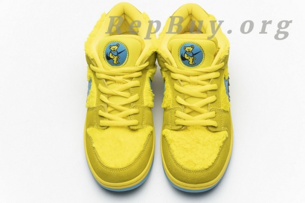 Top Version Nike SB Dunk Low Grateful Dead Bears Opti Yellow CJ5378-700 - Image 11