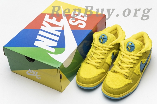 Top Version Nike SB Dunk Low Grateful Dead Bears Opti Yellow CJ5378-700 - Image 15