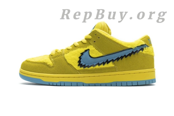 Top Version Nike SB Dunk Low Grateful Dead Bears Opti Yellow CJ5378-700
