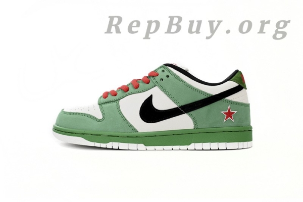 Top Version Nike SB Dunk Low Heineken 304292-302