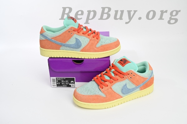 Top Version Nike SB Dunk Low Orange Emerald Rise DV5429-800 - Image 14
