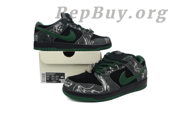 Top Version Nike SB Dunk Low There Skateboards HF7743-001 - 图片 10