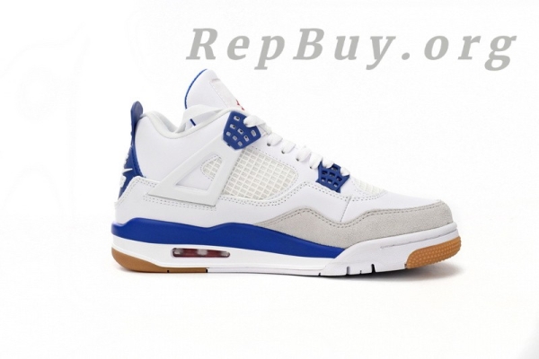 Top Version Nike SB x Air Jordan 4 “Sapphire”Sapphire Blue DR5415-140 - Image 3