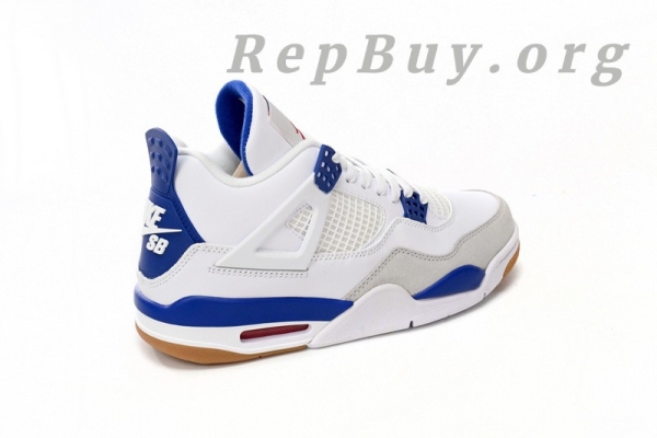 Top Version Nike SB x Air Jordan 4 “Sapphire”Sapphire Blue DR5415-140 - Image 9