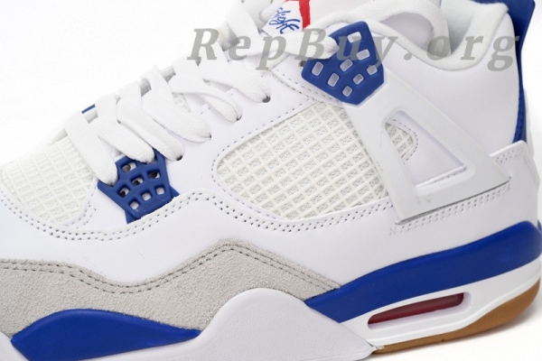 Top Version Nike SB x Air Jordan 4 “Sapphire”Sapphire Blue DR5415-140 - Image 8
