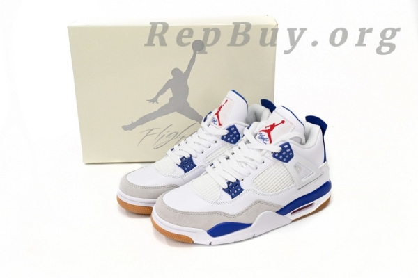 Top Version Nike SB x Air Jordan 4 “Sapphire”Sapphire Blue DR5415-140 - Image 15
