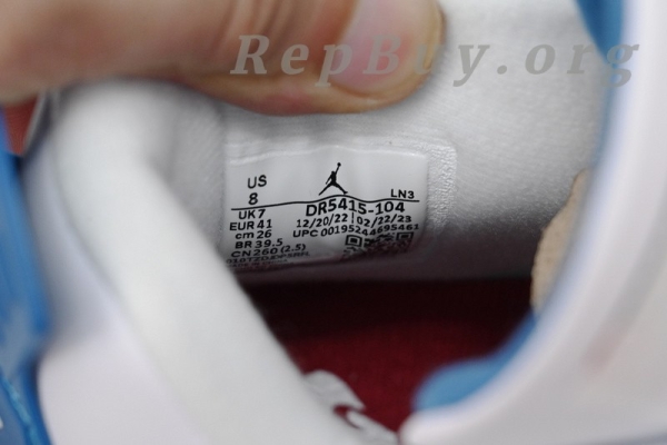 Top Version Nike SB x Air Jordan 4 White Blue DR5415-104 - Image 8