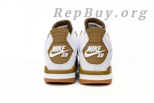 Top Version Nike SB x Air Jordan 4 White Brown DR5415-120 - 图片 4