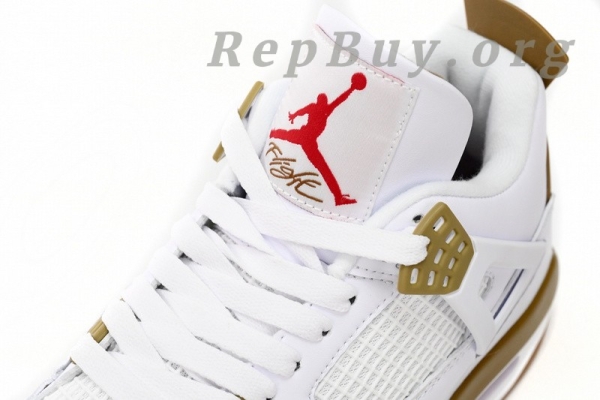 Top Version Nike SB x Air Jordan 4 White Brown DR5415-120 - 图片 7