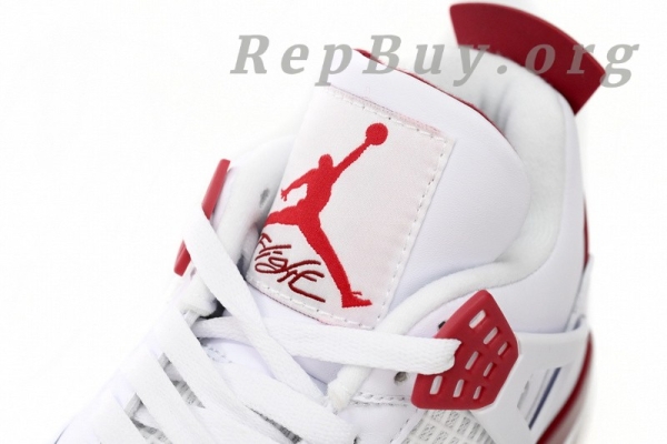Top Version Nike SB x Air Jordan 4 White Red DR5415-160 - Image 7