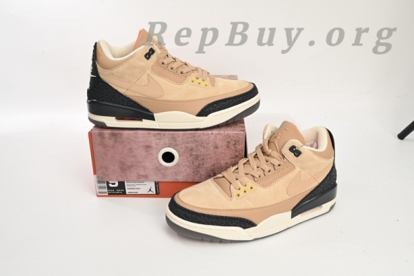 Top Version Nike Wmns Air Jordan 3 Retro JTH Bio Beige AV6683-200 - Image 10