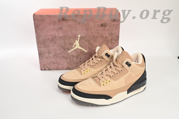 Top Version Nike Wmns Air Jordan 3 Retro JTH Bio Beige AV6683-200 - Image 11