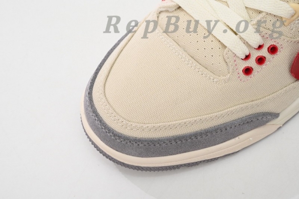 Top Version Nike Wmns Air Jordan 3 X OFF WHITHE Beige DH7139-123 - Image 6