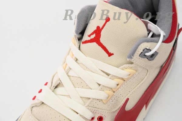 Top Version Nike Wmns Air Jordan 3 X OFF WHITHE Beige DH7139-123 - Image 7