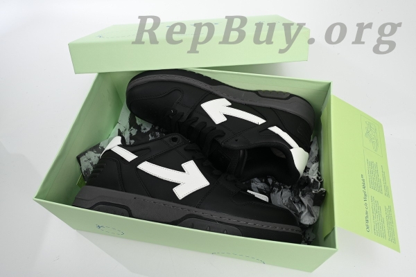 OFF-WHITE Out Of Black Skin And White Tail OMIA18 9C99LEA00 41001, high quality replica, best replica shoes, 1:1 replica OFF-WHITE, premium copy sneakers, top fake OFF-WHITE shoes, luxury replica footwear, exact copy OMIA18