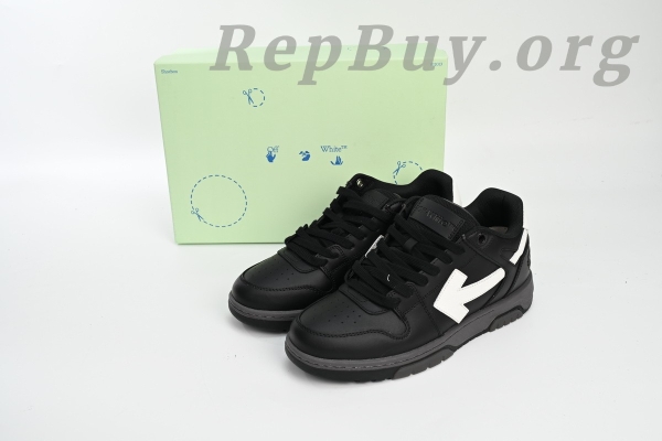 OFF-WHITE Out Of Black Skin And White Tail OMIA18 9C99LEA00 41001, high quality replica, best replica shoes, 1:1 replica OFF-WHITE, premium copy sneakers, top fake OFF-WHITE shoes, luxury replica footwear, exact copy OMIA18