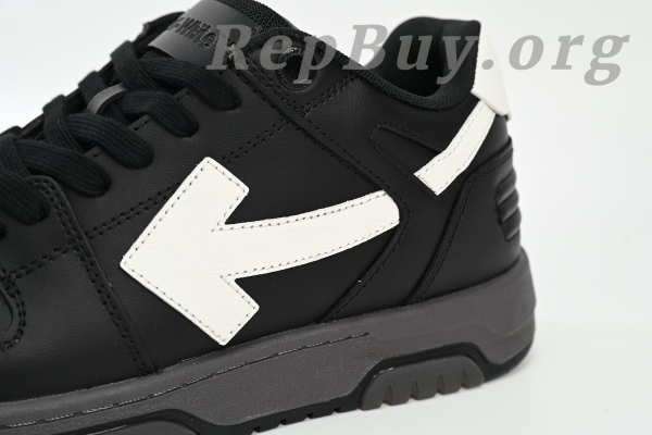 OFF-WHITE Out Of Black Skin And White Tail OMIA18 9C99LEA00 41001, high quality replica, best replica shoes, 1:1 replica OFF-WHITE, premium copy sneakers, top fake OFF-WHITE shoes, luxury replica footwear, exact copy OMIA18