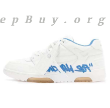 Top Version OFF-WHITE Out Of Office "OOO" Low For Walking White Blue OMIA18 9S22LEA00 30145